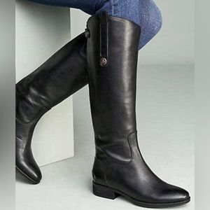 Sam Edelman Black Genuine Leather Penny Riding Boots woman’s 6.5